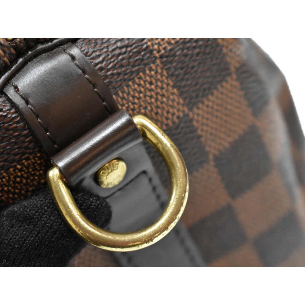 Louis Vuitton Speedy Bandouliere Damier Ebene Coated Canvas Handbag Boston - Picture 7 of 7